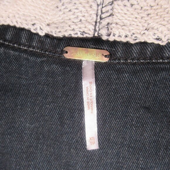 Free People Hooded Denim Jacket | Size XS - Picture 9 of 12